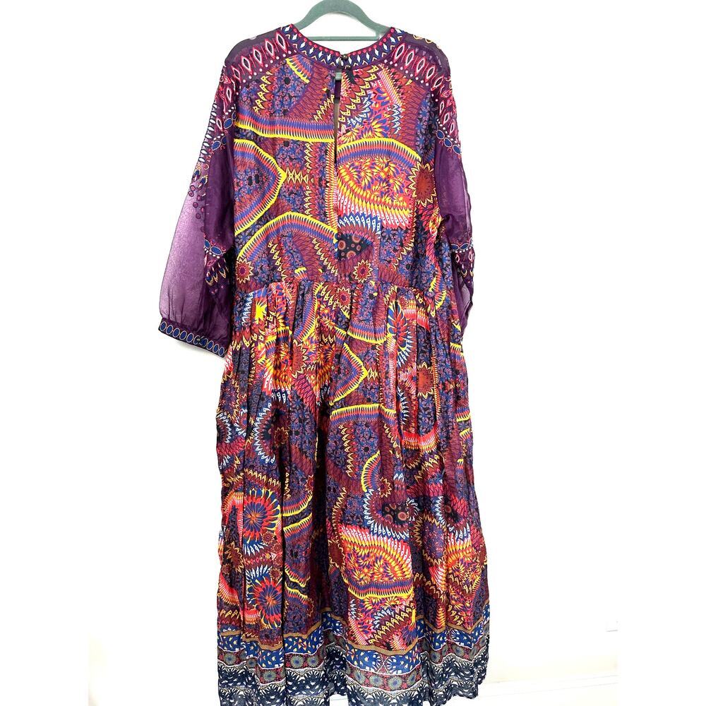 Anthropologie Maren Embroidered Maxi Dress Size 16W NWT - Picture 9 of 16